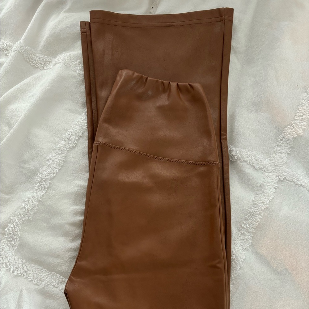 Aritiza Wilfred Free Daria Flare Pant Vegan Leather, Size M